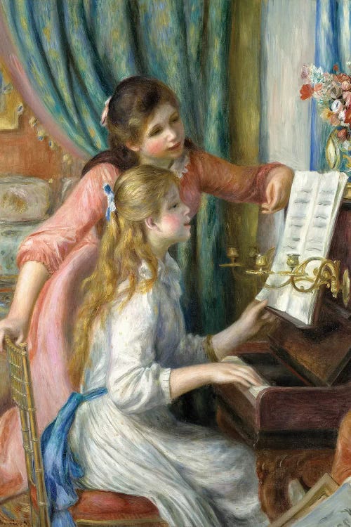 Two Young Girls At The Piano, 1892