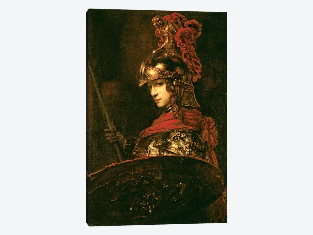 Athena Watercolour Art Print Purple Red Blue Luxe Print Poster or Canvas 