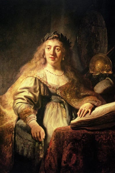 Pallas Athena Armoured Figure 1664 65 Rembrandt Van Rijn Icanvas