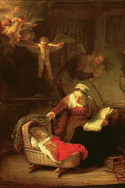 Baroque: The Holy Family, c.1645 by Rembrandt van Rijn