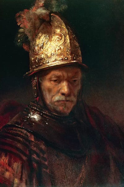 The Man With The Golden Helmet, 1650-55 by Rembrandt van Rijn canvas print