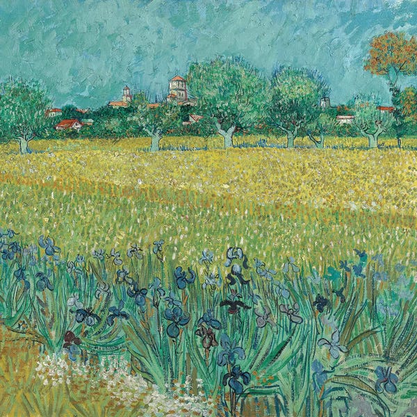 Post-Impressionism: Field With Flowers Near Arles, 1888 by Vincent van Gogh