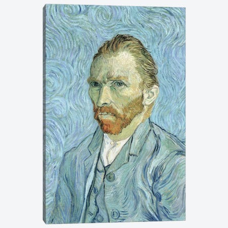 Self Portrait, September 1889 Canvas Print #BMN7222} by Vincent van Gogh Canvas Artwork