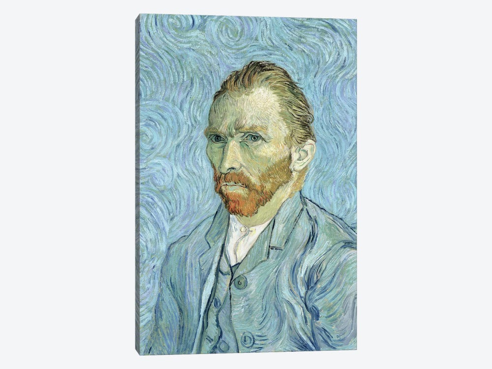 Self Portrait, September 1889 by Vincent van Gogh 1-piece Canvas Art