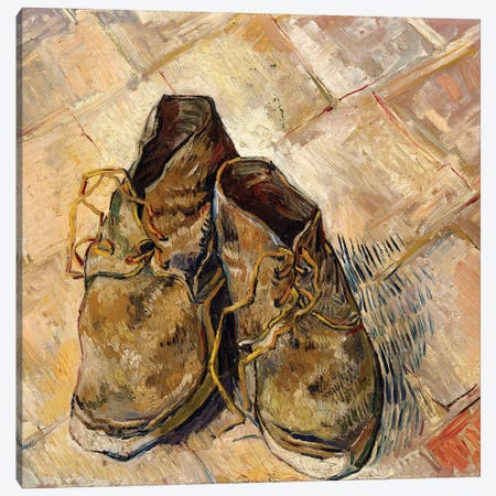 Shoes, 1888 Canvas Print #BMN7224} by Vincent van Gogh Canvas Print