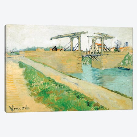 The Langlois Bridge, March 1888 Canvas Print #BMN7227} by Vincent van Gogh Canvas Art Print
