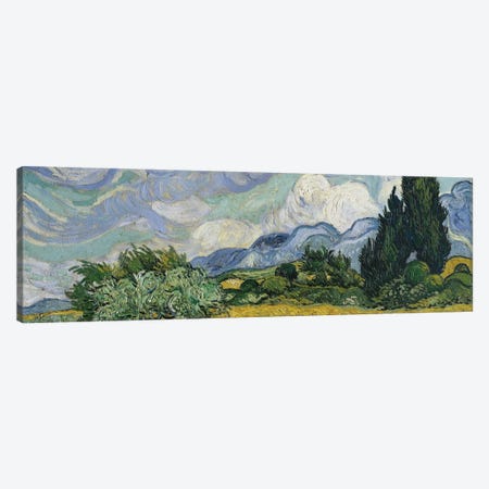 Wheat Field With Cypresses, June-July 1889 (Metropolitan Museum Of Art, NYC) Canvas Print #BMN7231} by Vincent van Gogh Canvas Art Print