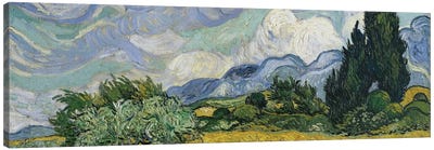 Wheat Field With Cypresses, June-July 1889 (Metropolitan Museum Of Art, NYC) Canvas Art Print - Vincent van Gogh