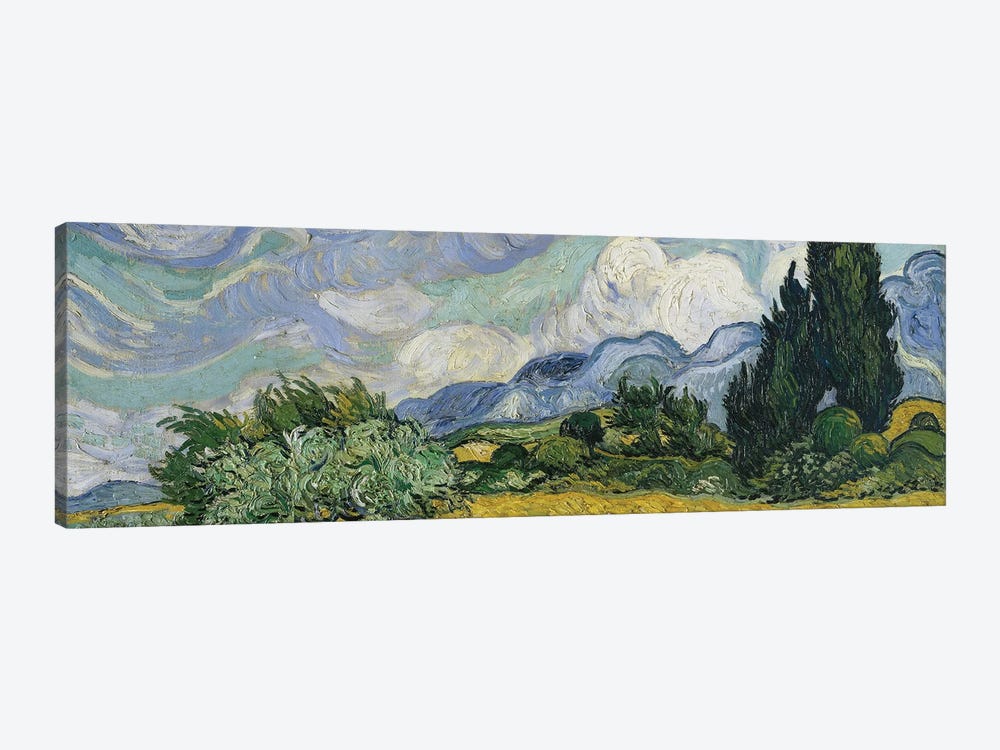Wheat Field With Cypresses, June-July 1889 (Metropolitan Museum Of Art, NYC) by Vincent van Gogh 1-piece Canvas Art