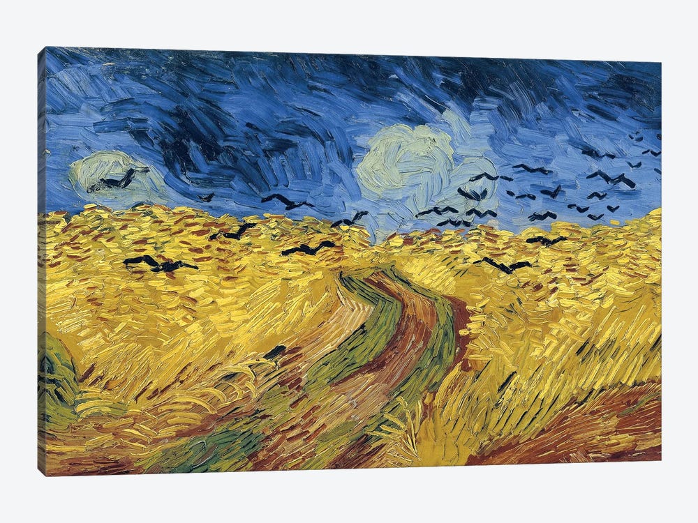 Wheatfield With Crows, 1890 by Vincent van Gogh 1-piece Canvas Art Print