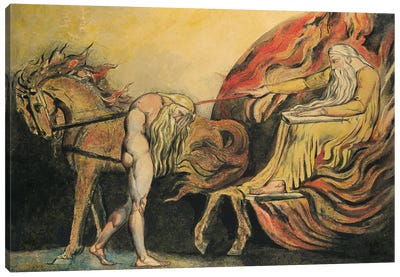 God Judging Adam, c.1795 Canvas Art Print