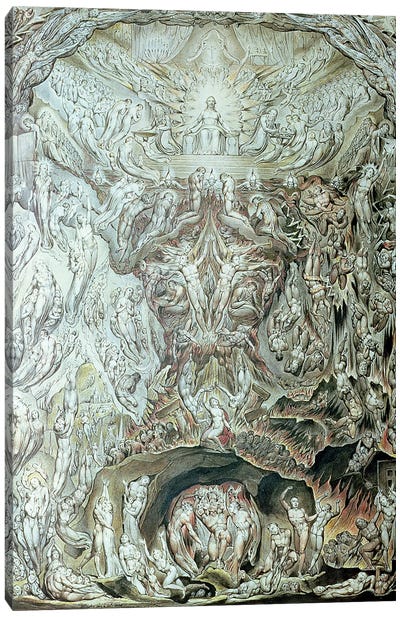 A Vision Of The Last Judgement Canvas Art Print - William Blake