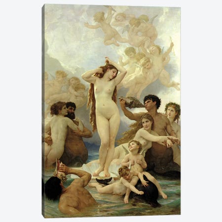 The Birth Of Venus, 1879 Canvas Print #BMN7244} by William-Adolphe Bouguereau Art Print