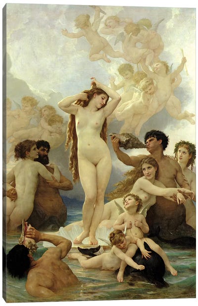 The Birth Of Venus, 1879 Canvas Art Print - April Fool's Day
