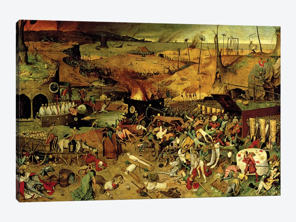 The Triumph Of Death, c.1562 by Pieter Brueghel the Elder 1-piece Canvas Artwork