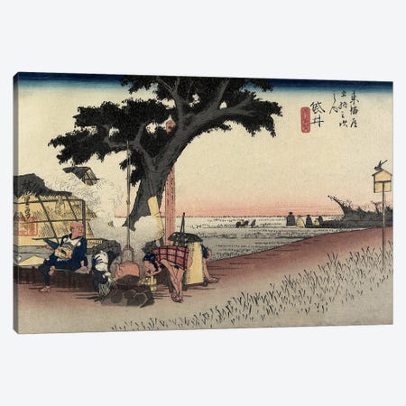 Tea Stall, Fukuroi, c.1833 (Minneapolis Institute Of Art - Variation I) Canvas Print #BMN7269} by Utagawa Hiroshige Canvas Wall Art