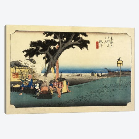 Tea Stall, Fukuroi, c.1833 (Minneapolis Institute Of Art - Variation II) Canvas Print #BMN7270} by Utagawa Hiroshige Art Print