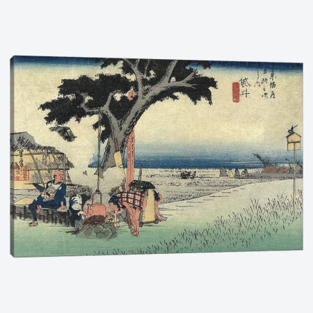 Tea Stall, Fukuroi, c.1833 (Minneapolis Institute Of Art - Variation IV) Canvas Print #BMN7272} by Utagawa Hiroshige Canvas Art Print