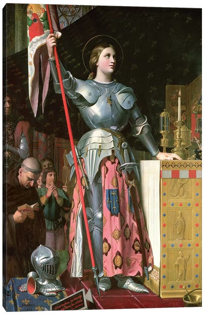 Joan Of Arc At The Coronation Of King Charles VII (17th July, 1429), 1854 Canvas Art Print
