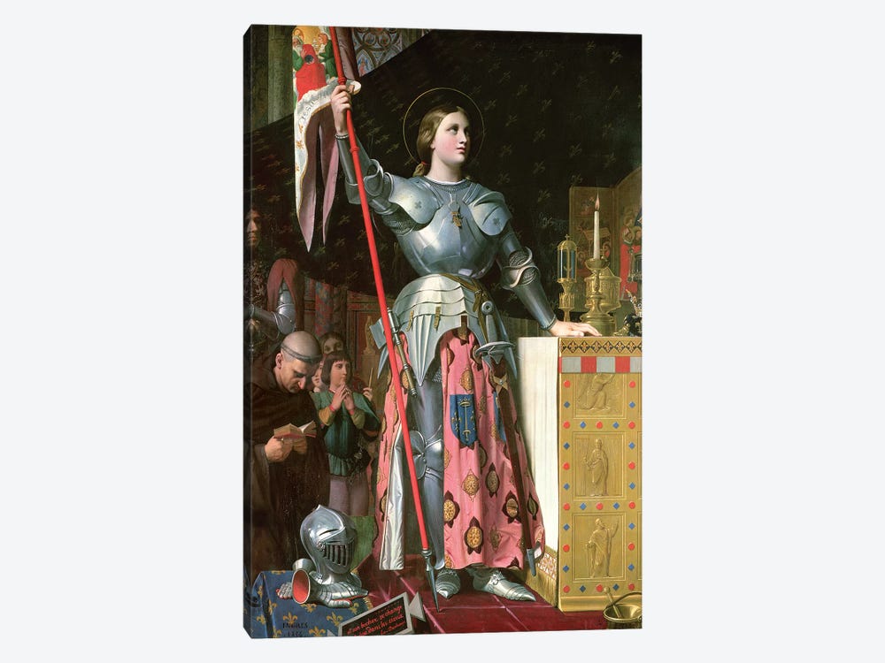 Joan Of Arc At The Coronation Of King Charles VII (17th July, 1429), 1854 by Jean-Auguste-Dominique Ingres 1-piece Canvas Art