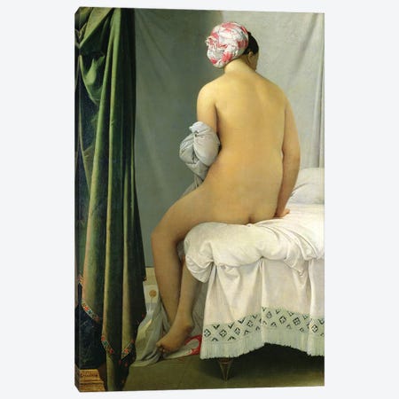 The Bather (Baigneuse Valpincon) Canvas Print #BMN7282} by Jean-Auguste-Dominique Ingres Canvas Wall Art
