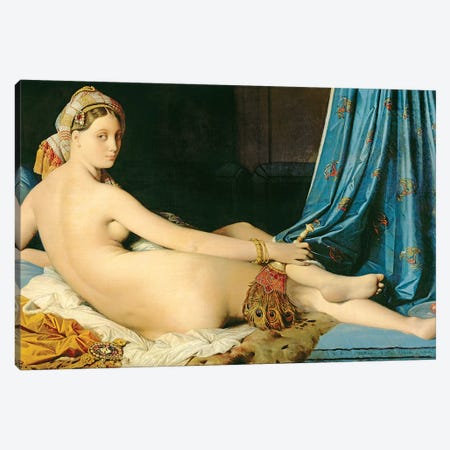 The Grande Odalisque, 1814 Canvas Print #BMN7283} by Jean-Auguste-Dominique Ingres Canvas Art