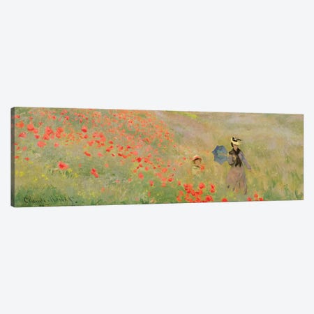 Wild Poppies, Near Argenteuil, 1873 Canvas Print #BMN7287} by Claude Monet Canvas Art Print