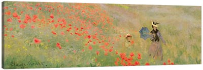 Wild Poppies, Near Argenteuil, 1873 Canvas Art Print - Claude Monet