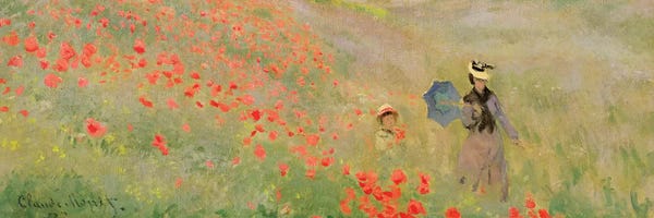 All Things Monet: Wild Poppies, Near Argenteuil, 1873 by Claude Monet