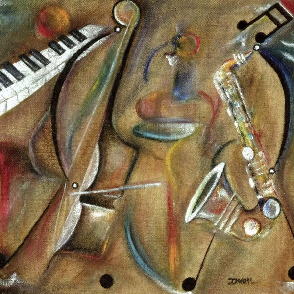 Pianos: Burlap Sax by Ikahl Beckford