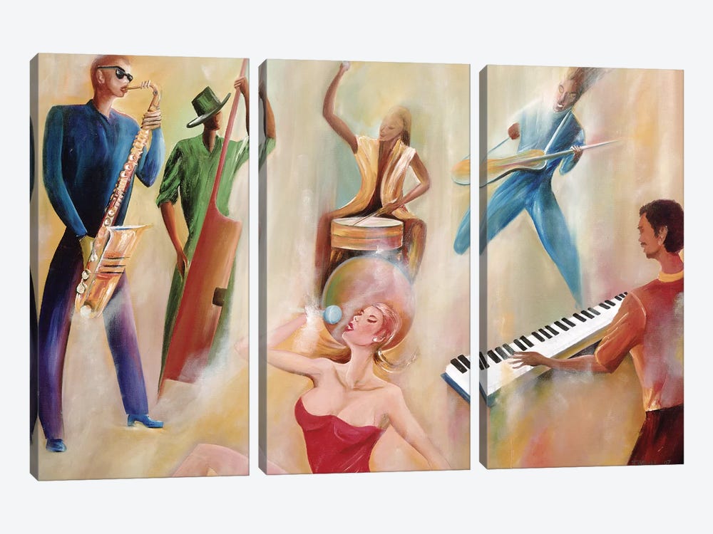 On Stage by Ikahl Beckford 3-piece Canvas Print