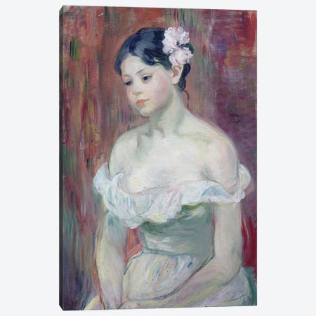 A Young Girl, 1893 Canvas Print #BMN7300} by Berthe Morisot Art Print