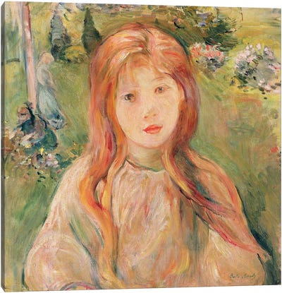 Girl At Mesnil, 1892 Canvas Art Print
