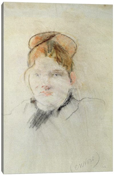 Head Of A Woman, 1886 Canvas Art Print