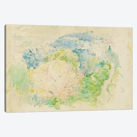 Mountain With A Chateau, 1888 Canvas Print #BMN7345} by Berthe Morisot Canvas Artwork