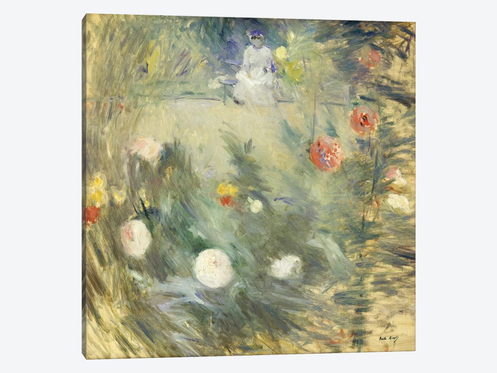 Nanny At The End Of The Garden (Nourrice au Fond d'un Jardin), 1880 by Berthe Morisot 1-piece Canvas Art Print