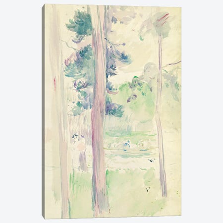 Pines By The Lake, 1893 Canvas Print #BMN7351} by Berthe Morisot Canvas Artwork