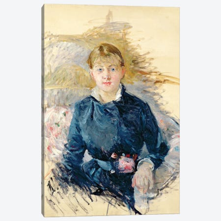 Portrait Of Louise Riesener, 1881 Canvas Print #BMN7355} by Berthe Morisot Art Print