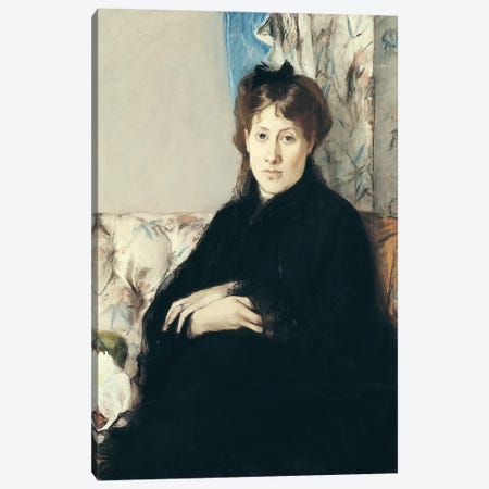 Portrait Of Madame Edma Pontillon, 1871 Canvas Print #BMN7356} by Berthe Morisot Canvas Art Print