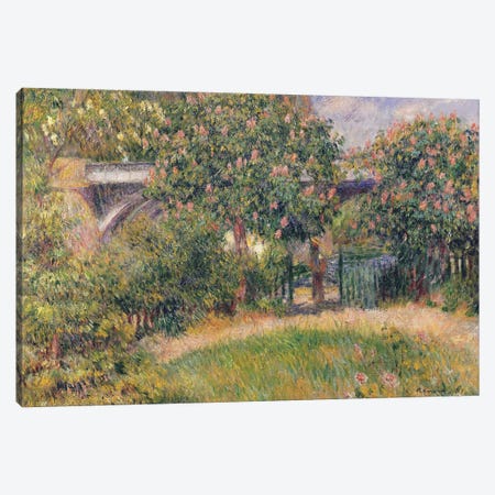 Railway Bridge at Chatou, 1881  Canvas Print #BMN735} by Pierre-Auguste Renoir Canvas Art Print