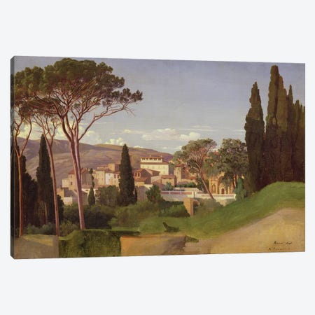 View of a Roman Villa, 1844  Canvas Print #BMN736} by Jean Achille Benouville Canvas Print