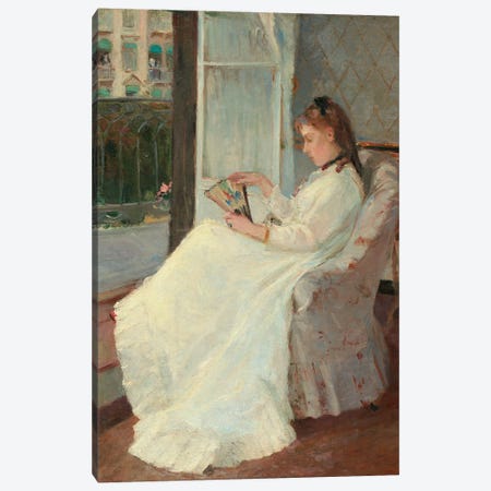 The Artist's Sister At A Window, 1869 Canvas Print #BMN7371} by Berthe Morisot Canvas Art