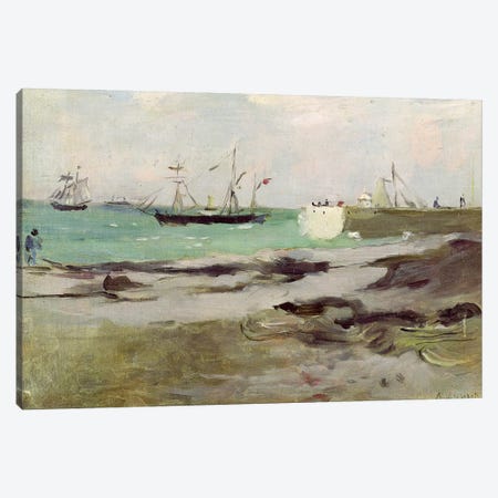 The Entrance To The Port Of Boulogne, 1880 Canvas Print #BMN7376} by Berthe Morisot Canvas Art Print