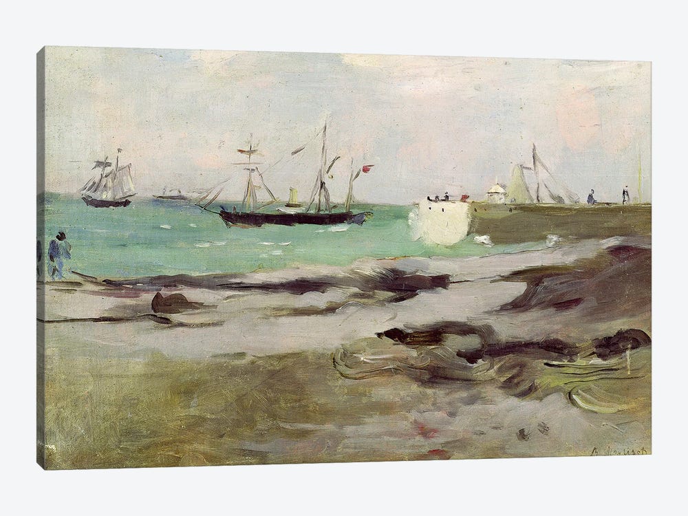 The Entrance To The Port Of Boulogne, 1880 by Berthe Morisot 1-piece Canvas Artwork