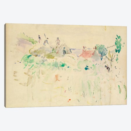 The Haystacks In Jersey, 1886 Canvas Print #BMN7381} by Berthe Morisot Canvas Art Print