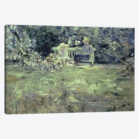 The Lesson In The Garden, 1886 Canvas Print #BMN7383} by Berthe Morisot Canvas Print