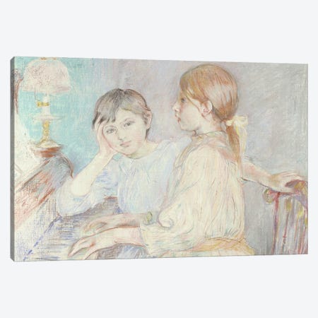 The Piano, 1888 Canvas Print #BMN7387} by Berthe Morisot Canvas Art