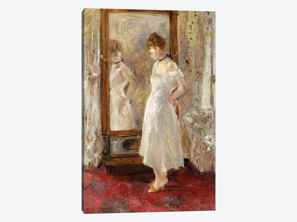 The Psyche Mirror, 1876 by Berthe Morisot 1-piece Art Print