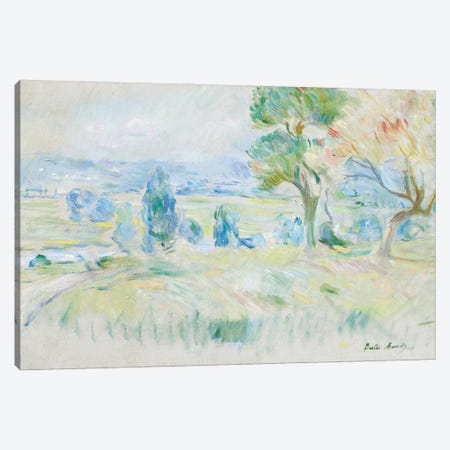 The Seine Valley At Mezy, 1891 Canvas Print #BMN7390} by Berthe Morisot Canvas Wall Art