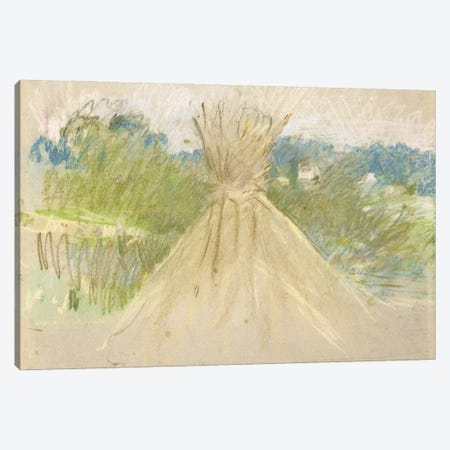 The Small Haystack, 1882 Canvas Print #BMN7391} by Berthe Morisot Canvas Art